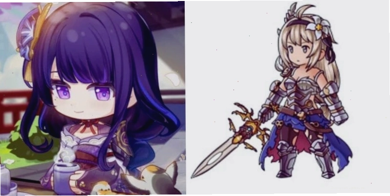 Nhân vật Chibi trong Genshin Impact và Granblue Fantasy