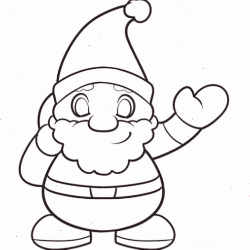Ông già Noel chibi vẽ bằng bút chì phong cách độc đáo
