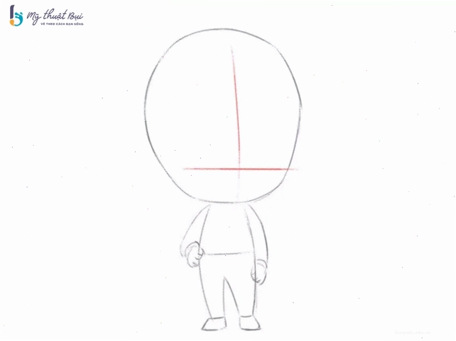 Phác thảo chi tiết trang phục cho chibi nam