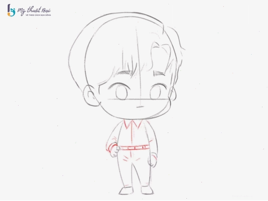 Phác thảo trang phục cho nhân vật chibi nam