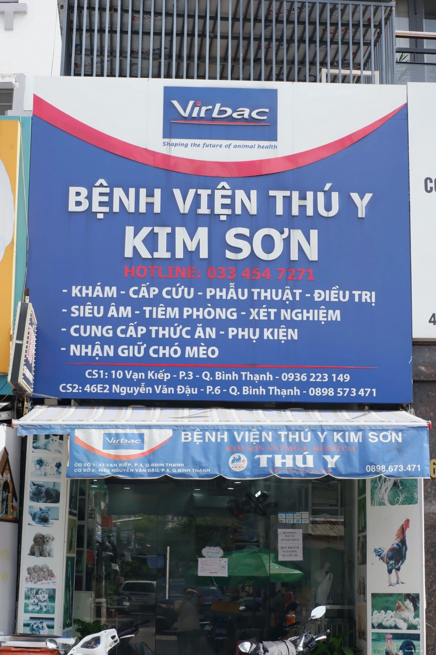 Phòng khám thú y sạch sẽ, hiện đại