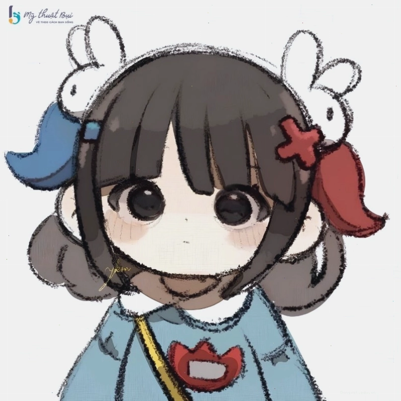 Quá trình vẽ hình chibi nữ cute từng bước