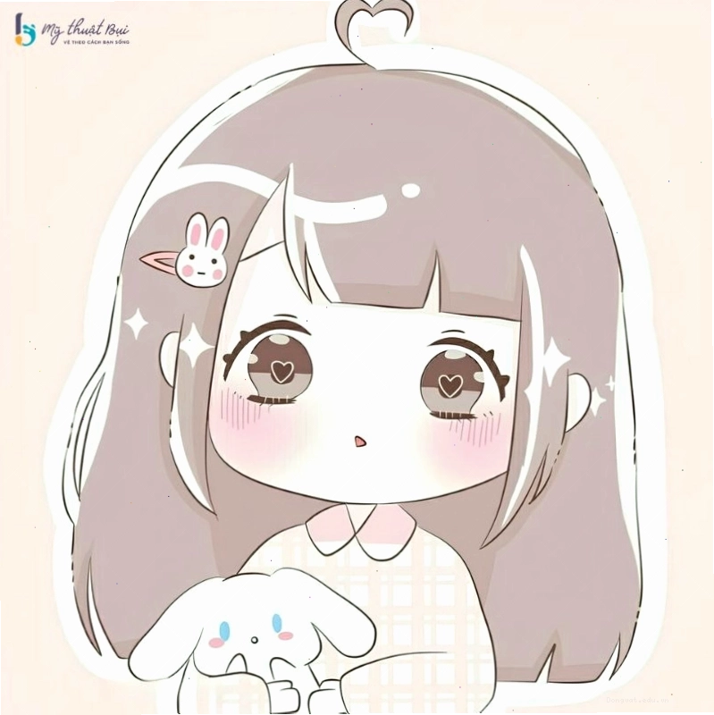 Quá trình vẽ một nhân vật chibi đơn giản từng bước