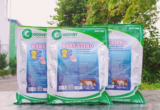 Sản phẩm Baby-Citro hỗ trợ tiêu hóa và sức khỏe vịt con