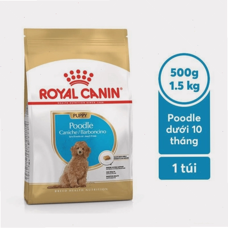 Sản phẩm thức ăn hạt dành riêng cho chó Poodle con
