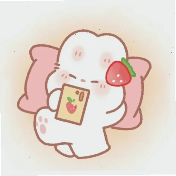 Thỏ con dễ thương chibi đang vui đùa