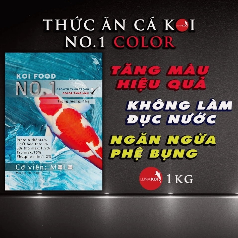 Thức ăn cá Koi No.1 Color tăng màu sắc hiệu quả