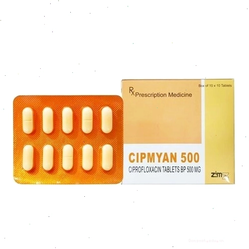 Thuốc Cipmyan 500 chứa hoạt chất Ciprofloxacin dùng trong điều trị bệnh than