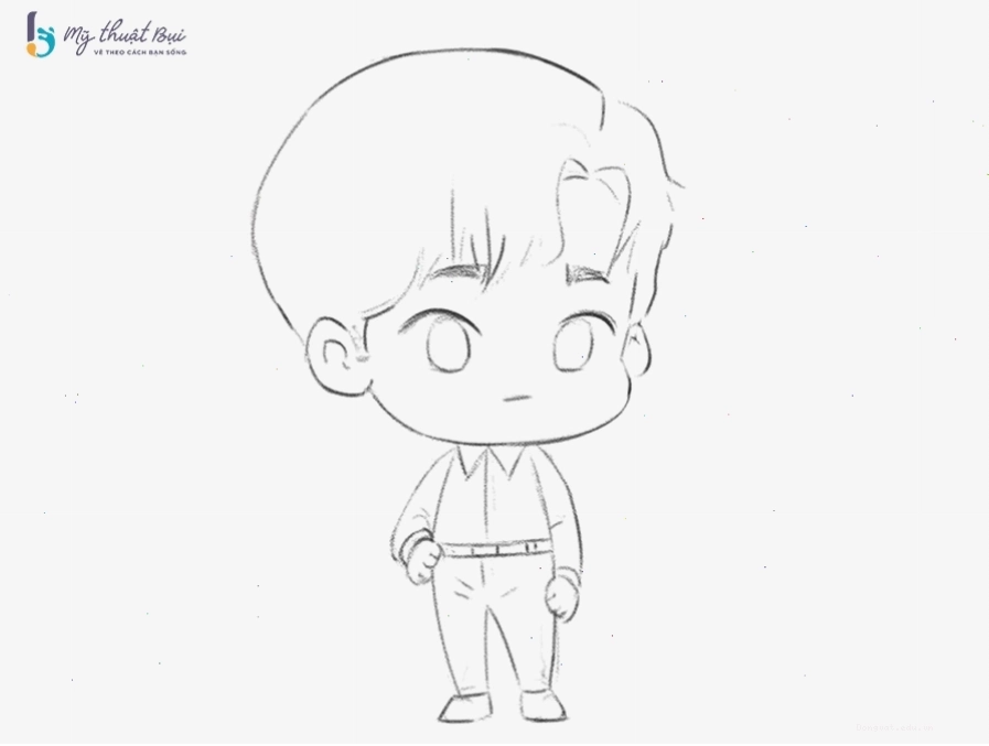 Tô màu cơ bản cho tranh vẽ chibi nam