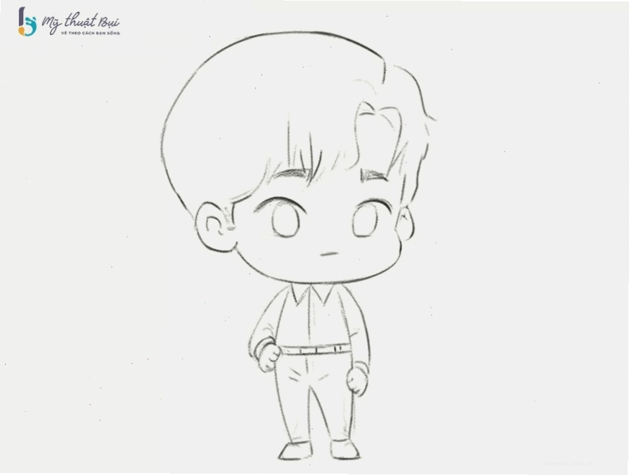 Tô màu cơ bản cho tranh vẽ chibi nam
