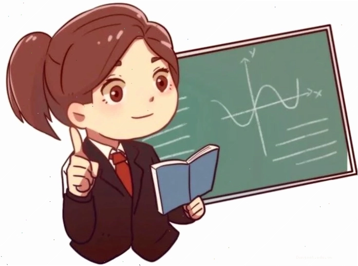 Tranh cô giáo chibi mặc áo dài với phong cách hoạt hình