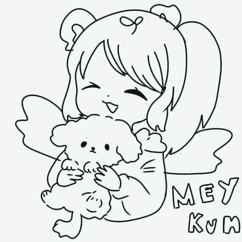 Tranh tô màu Hero Team Simmy phiên bản cute