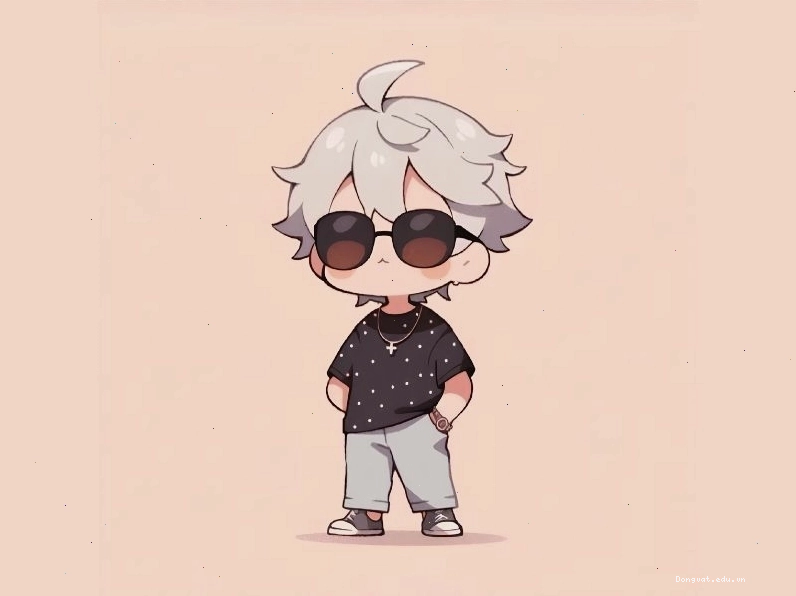 Tranh vẽ chibi nam ấn tượng