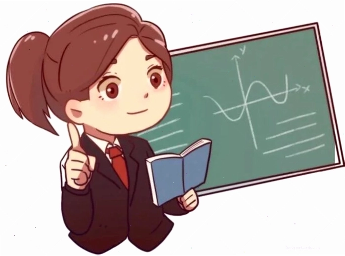 Tranh vẽ cô giáo chibi với nhiều chi tiết sinh động
