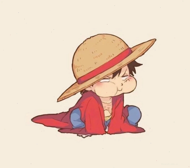 Tranh vẽ Luffy chibi