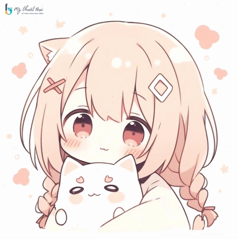 Vẽ chi tiết đôi mắt to tròn cho nhân vật anime chibi