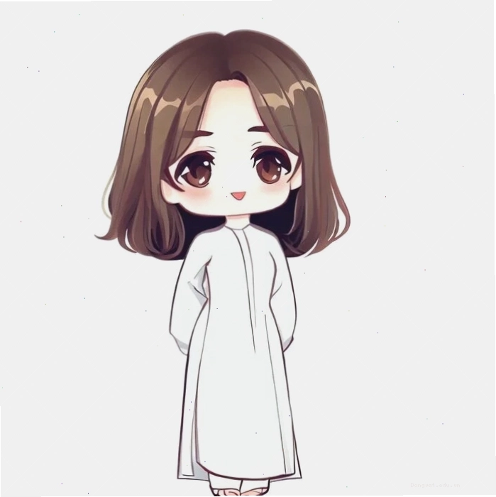 Vẽ cô giáo chibi đơn giản, dễ thương