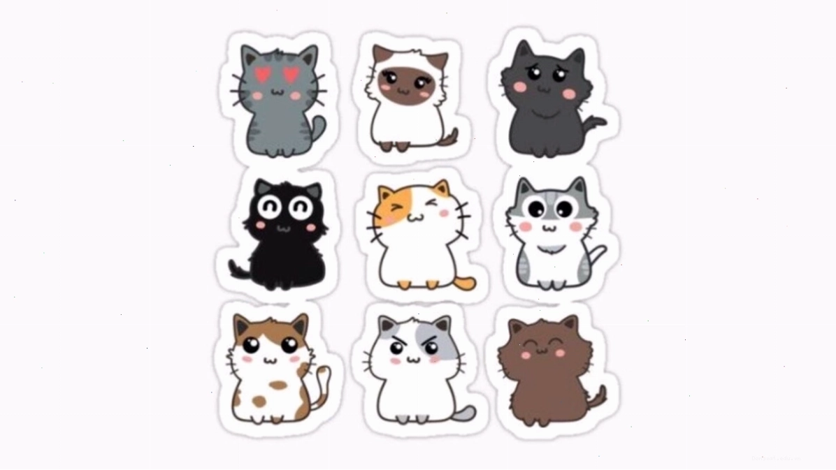 Vẽ đôi mắt to tròn và biểu cảm đáng yêu cho mèo chibi