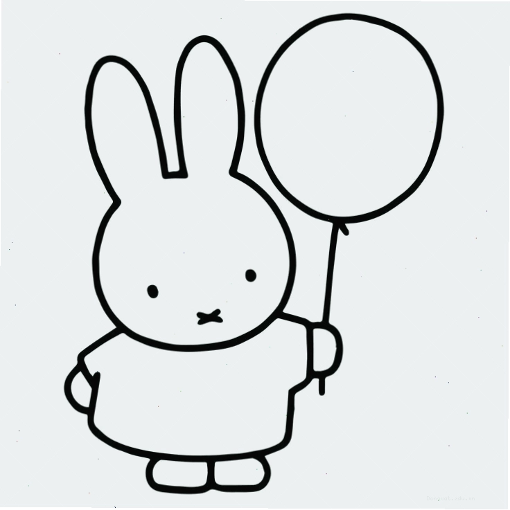 Vẽ thỏ chibi cute với má hồng