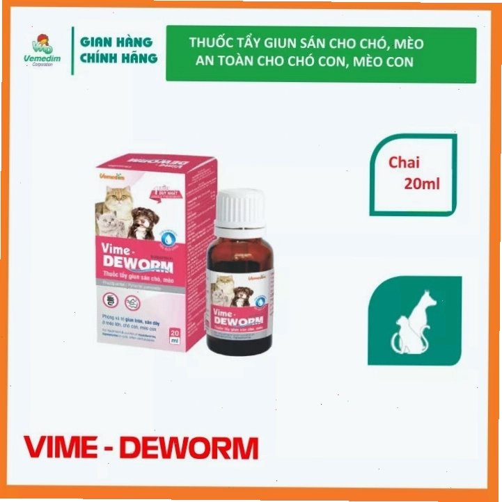 Vime-Deworm: Thuốc xổ giun dạng nước cho mèo