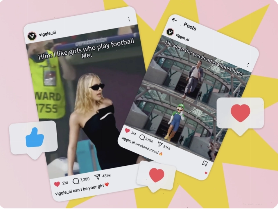 Xem trước video meme trên Viggle AI