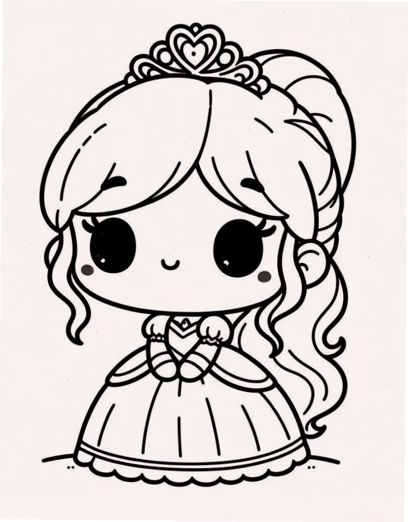 Công Chúa Chibi Đơn Giản
