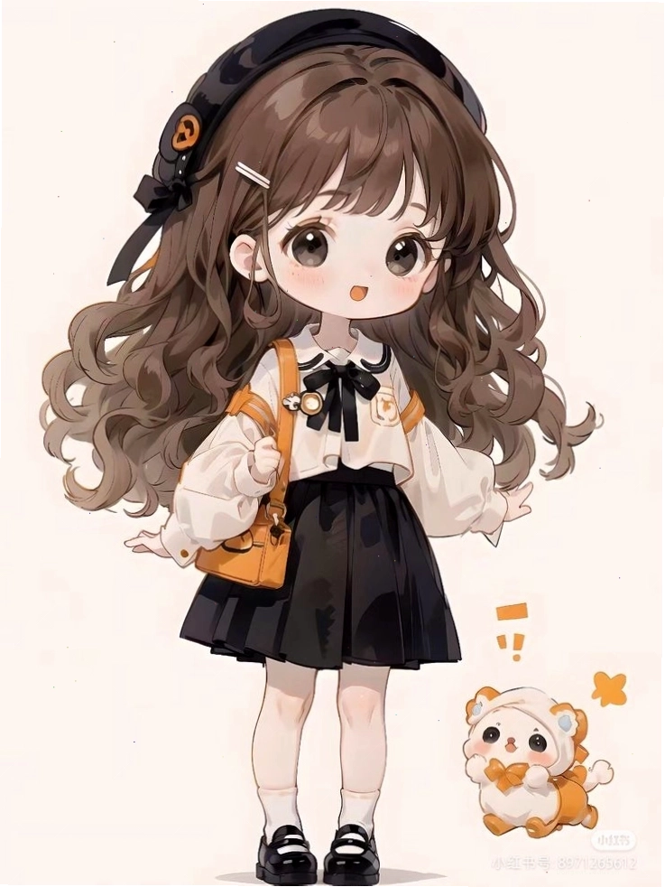 hình nền cute chibi nữ dễ thương 2026