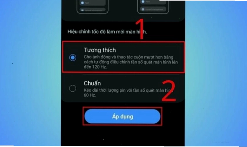 Thiết lập chế độ tương thích trong phần cài đặt ứng dụng máy tính