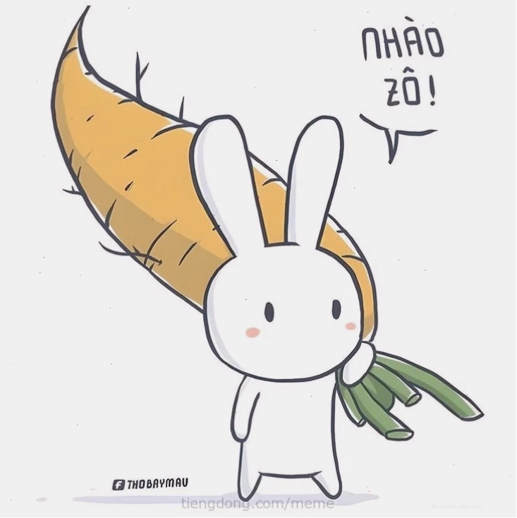 Ảnh đại diện thỏ bảy màu meme với nhiều phong cách khác nhau, thể hiện sự đa dạng.