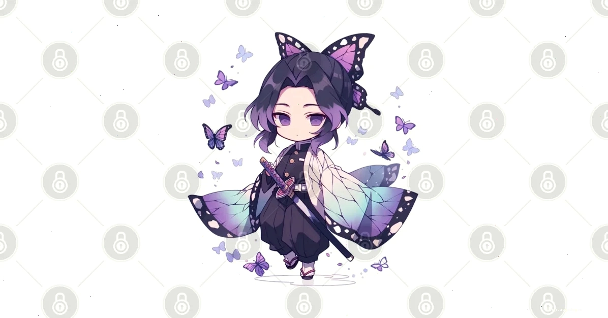 Hình nền Shinobu Chibi dễ thương cho điện thoại