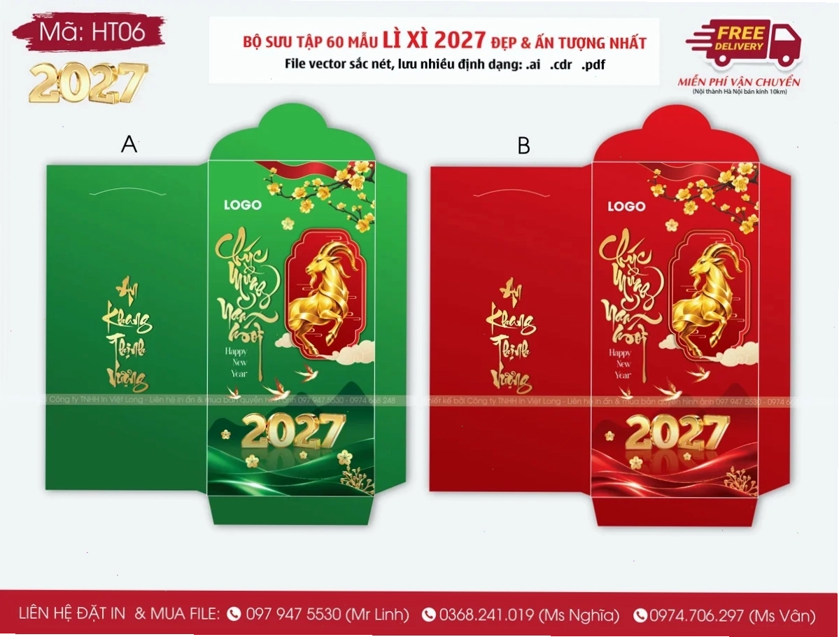 lì xì tết 2027 bao nhiêu tiền