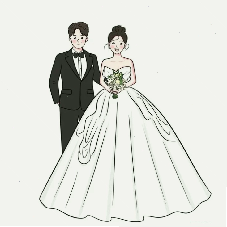 Tạo điểm nhấn với chibi cô dâu chú rể áo dài cho ngày cưới