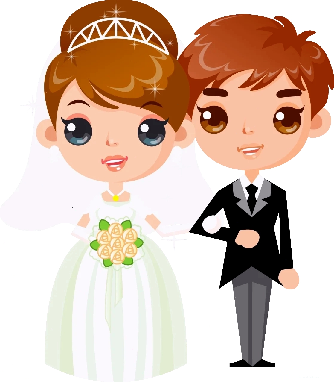 Tạo phong cách với chibi cô dâu chú rể cho mạng xã hội của bạn