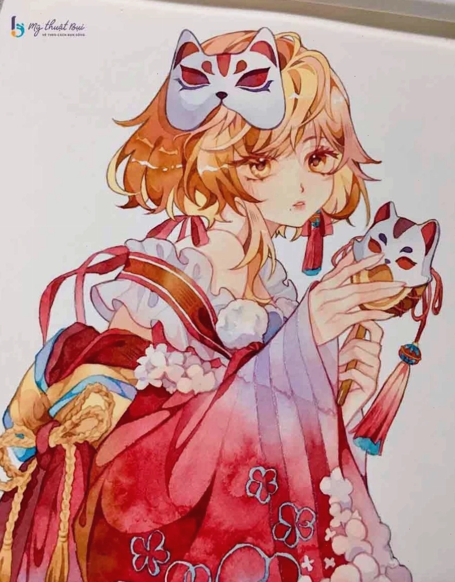 tranh vẽ nhân vật anime dễ thương nhất