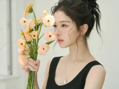 Top ảnh gái xinh cầm hoa lung linh trong từng khoảnh khắc