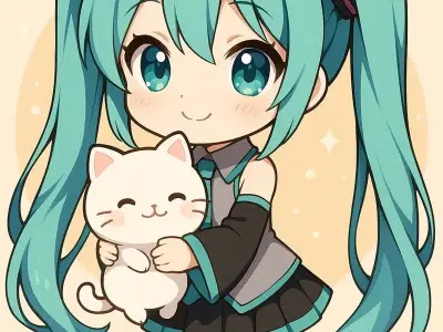 Ảnh anime nữ chibi cute dễ thương nhất mọi thời đại
