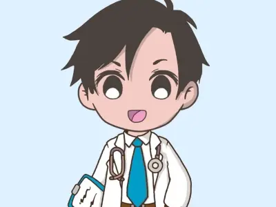 Ảnh chibi bác sĩ cute truyền cảm hứng cho sinh viên y dược