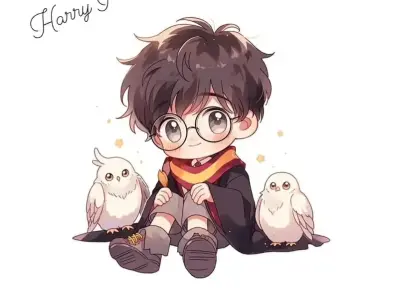 Ảnh Harry Potter chibi hoạt hình đẹp lung linh cho mọi lứa tuổi