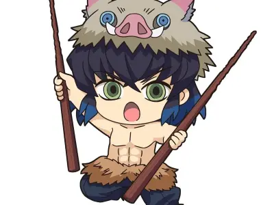 Tải ngay ảnh Inosuke chibi chất lượng cao làm hình nền điện thoại