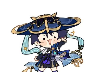 Ảnh wanderer chibi cute nhất làm hình nền siêu xinh cho bạn