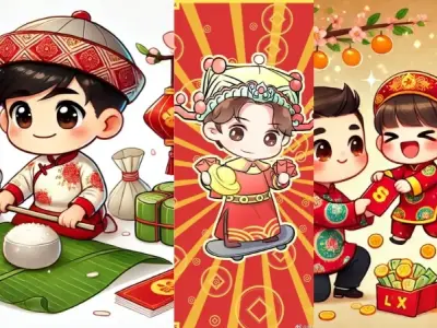 Tuyển tập ảnh chibi Tết đẹp độc lạ bạn không nên bỏ lỡ