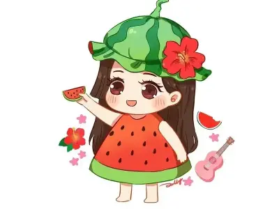 Khám phá thế giới chibi trái cây vui nhộn và sinh động