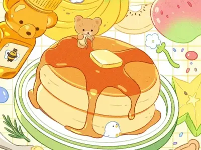 Bộ sưu tập ảnh đồ ăn chibi dễ thương, sinh động cho mọi người