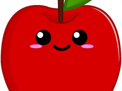 Khám phá thế giới dễ thương của quả táo chibi siêu đáng yêu